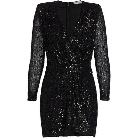 knee length dresses for ladies Ramy Brook Women's Annabelle Embellished Mini Dress - Silver - Size 10